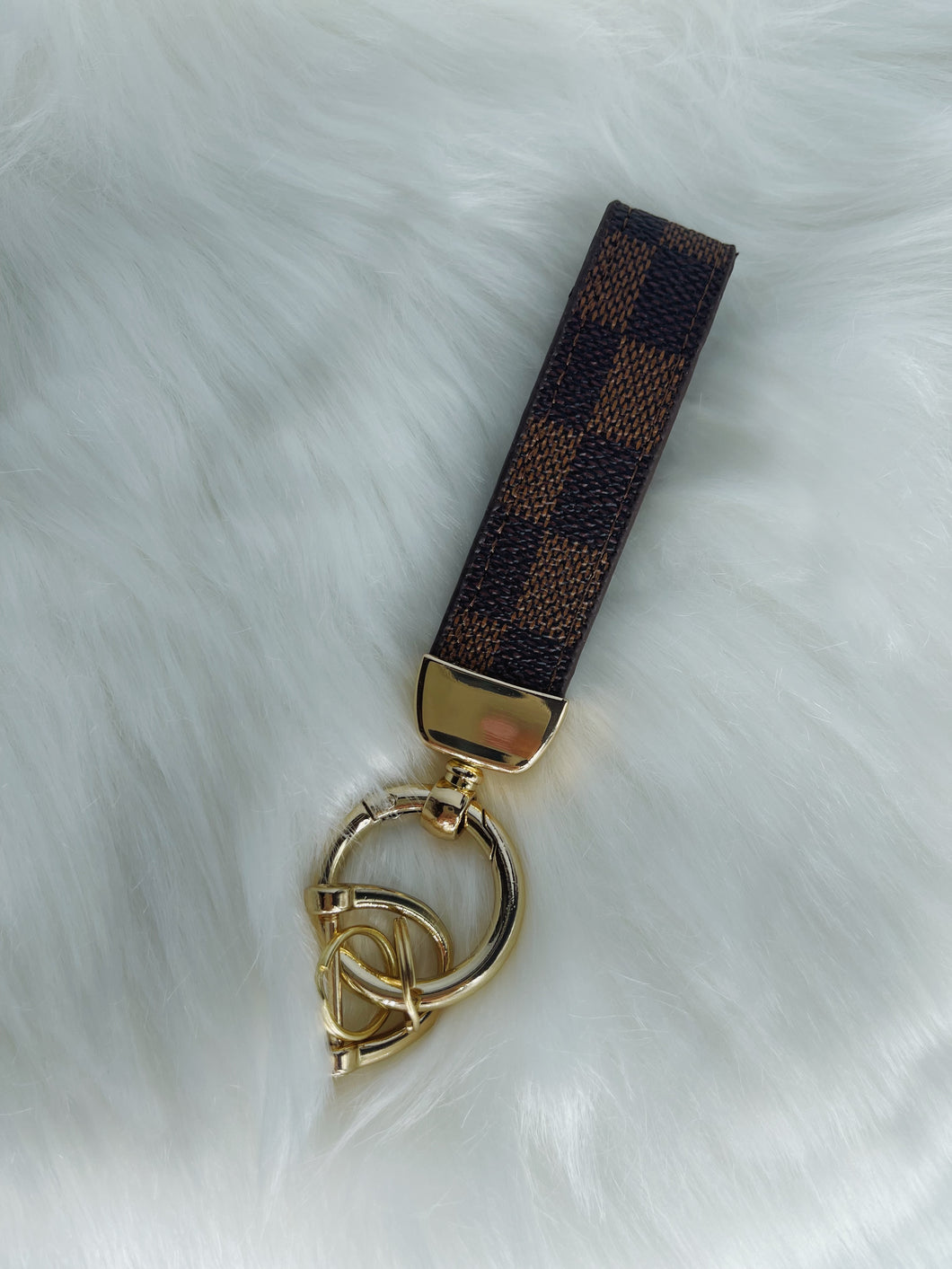 Lux Leather Keychain